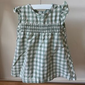 Pehr green gingham dress